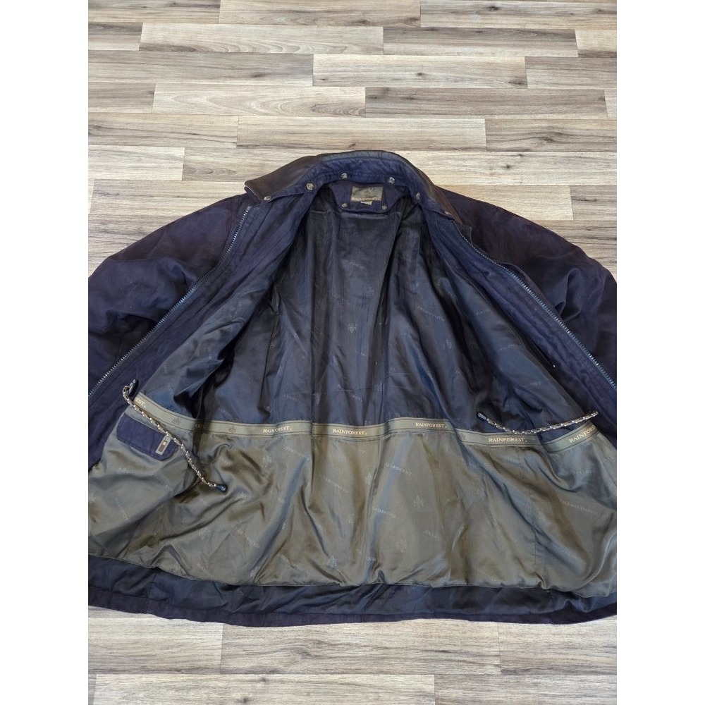 Vintage Rainforest Mens XL Down Lined Chore Jacket Barn Coat Heritage Navy - Picture 6 of 12